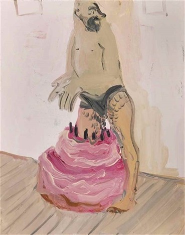 Painting, Tala Madani, Diving in Cake, 2006, 4330